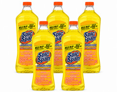 Spic and Span Lemon Multi-Surface Cleaner 34oz Liquid 5 Pack