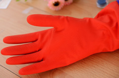 Household Long Rubber Goves Warm Protect Hands Waterproof Latex Kitchen Glove