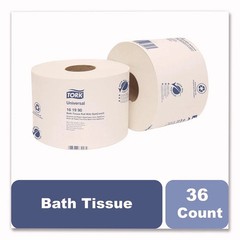 Tork 161990 2-Ply Universal Bath Tissue Roll w/ OptiCore – White (36/Carton) New