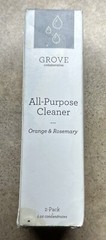 Brand New Grove Floor Cleaner, Box With 2 Orange & Rosemary 1 oz each