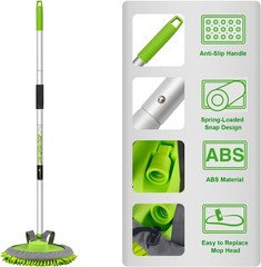 62″ Microfiber Car Wash Brush Mop Kit Mitt Sponge with Long Handle Car Cleani…