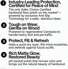 Quick Shine Hardwood Floor Luster Polish 64 Oz Carnauba Floor Finish