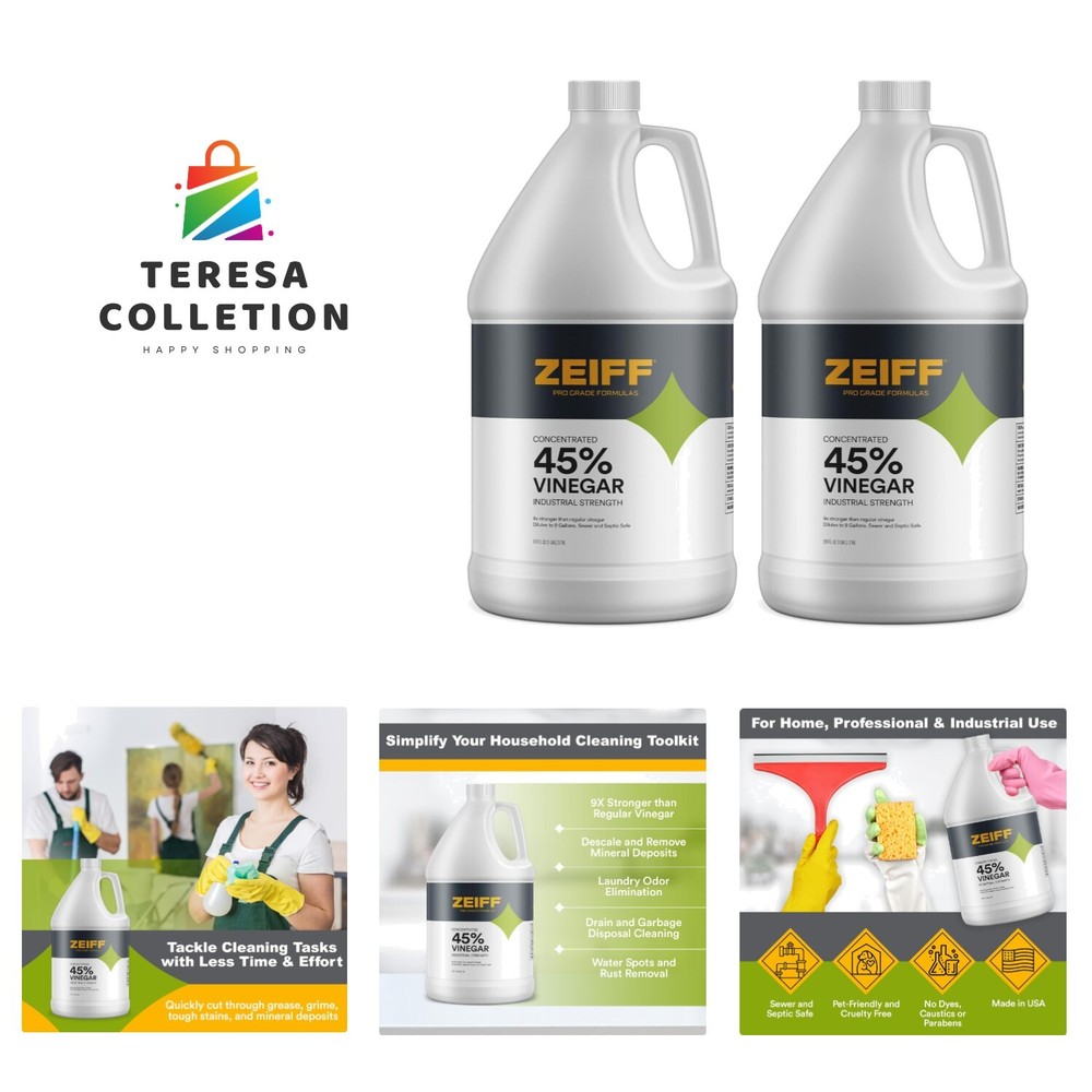 Industrial Strength 45% Concentrated Vinegar – Perfect for Heavy-Duty Cleaning
