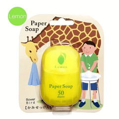Paper Soap, Portable Soap Tablets, Suction Cardboard Soap, 6 Colors, 6 Flavors,