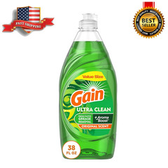Gain Ultra Liquid Dish Soap, Original Scent, 38 Fl oz