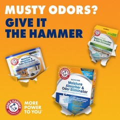 (2 pack) Arm & Hammer Storage Moisture Absorber and Odor Eliminator, 10.5 oz.