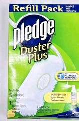 Pledge Duster Plus 5 Refills And Multi-Surface Spray 0.8 fl oz No Handle