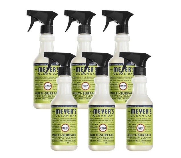 6 Pack – Mrs Meyers Clean Day Multi Surface Cleaner Lemon Verbena 16 Fl Oz