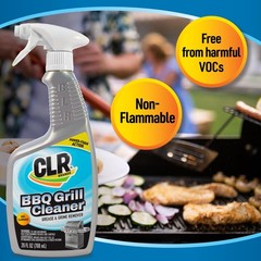 CLR Grill Cleaner Spray 26 Fl Oz Powerful Foaming Degreaser for BBQ Surfaces