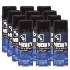 Misty Fast Drying Si-Dry Silicone Dry Lubricant Spray 11oz, Case of 12, A00329