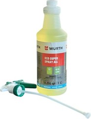 Wurth Professtional ECO Multi-Purpose Cleaner with Pump Spray Safe Removes Dirt