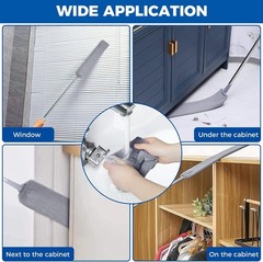 Retractable Gap Dust Cleaner Cleaning Tools with 2 Microfiber Dusting Cloths …