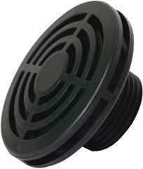 1.5 Inch MPT Threaded Low Profile ABS Strainer for Rain Barrels, Aquariums, Irri