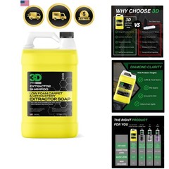 Extractor Carpet Cleaner Shampoo for Machine Use – Upholstery Cleaner, Stain …