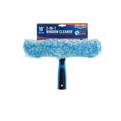 2-in-1 Window Cleaning Tool – 10″ Squeegee & Scrubber for Home & Commercial Use,