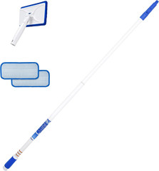 Speed Clean with 4Ft Pole and Extra Reusable Pads, Indoor Window Cleaner, Househ