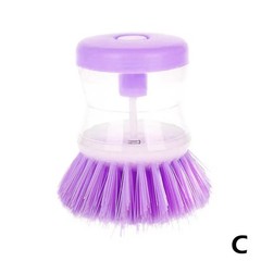1Pc Soap Liquid Dispensing Pot Brushes Kitchen Dish Pan Sink Clean Washing