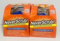NeverScrub Self Cleaning Toilet System Starter Kit 2 Pack NEW