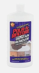 32oz POUR N RESTORE Oil Grease STAIN REMOVER Decks Patio Garage Driveways Cement