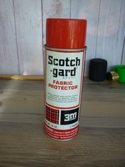 VINTAGE SCOTCH-GARD FABRIC PROTECTOR 3M 16 OZ PLAID CAN OLD FORMULA