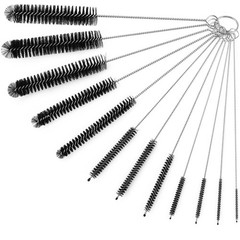 Straw Cleaner Brushes Sets, 12 Pieces 8.2 Inch Botthle Cleaning Brush and Nyl…