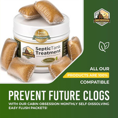 Septic System Drain Field Cleaner Concentrated Shock Treatment 32 oz for Leach