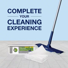 Hard-Surface Floor Wet Disposable Cleaning Pads, Lemon Mint Scent, (12-Count)