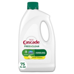 Cascade Free & Clear Dishwasher Detergent Liquid Gel, Dish Detergent, Dishwas…