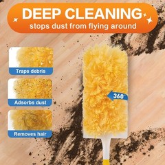 Universal 360-Degree Cleaning Dusters – 25 Disposable Refills for Home Use
