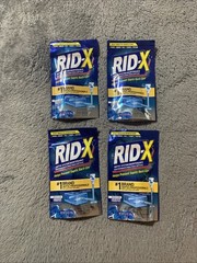 Lot of 4 Rid-X Septic System Treatment Septi Pacs 3 Month Dose Per Pack 3.2oz