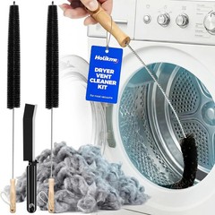 Holikme Dryer Vent Cleaner Kit, 3 Pcs Replacement Lint Brush for Vent Trap | Dry