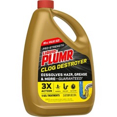 Liquid-Plumr Pro-Strength Full Clog Destroyer, Bathroom & Kitchen Sinks, Shower