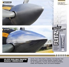 Flitz Metal Polish 3PK Plastic, Fiberglass Cleaning Waxing Paste 1.76 oz. Tubes