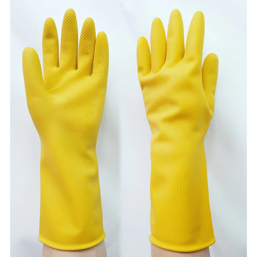 1 Pair Dishes Washing Gloves Latex Rubber Medium Dish cleaning NGL