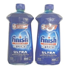 2 Jet Dry Ultimate Spot & Film Removal Finish Rinse Aid Plus 300 Washes 32 Oz NE