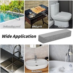 70 Pcs Pumice Stone for Toilet Cleaning with 2 Handles Bowl Ring Remover