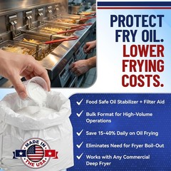 MirOil L103 Fry Powder Oil Stabilizer – 3 Gallon – Filter Aid for Cleaner