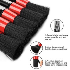 10pcs Auto Car Detailing Brush Set Car Interior Cleaning Kit Includes 5 Boar …