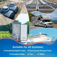 Septic Tank Treatment Pods 12 Pcs 1-Year Supply Beneficial Bacteria Enzymes