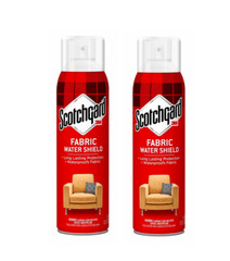 Scotchgard Fabric Upholstery Water Shield Protector Aerosol 13.5 oz Pack of TWO