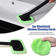 3PCS Window Windshield Cleaning Tool Microfiber Car Wiper Cleaner Glass Brush US
