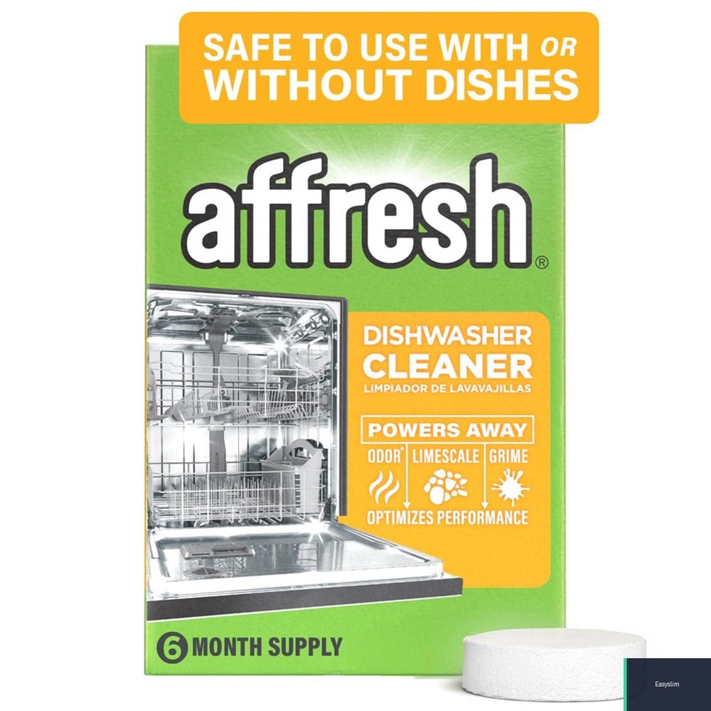 Dishwasher Cleaner Tablets 6 Count Odor Removal Septic Safe Formula
