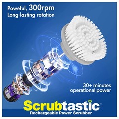 Homitt Spin Scrubber Cordless Electric Cleaning Brush Floor Shower-FREE SHIPPING