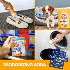 (5 pack) ARM & HAMMER Baking Soda Fridge-n-Freezer Odor Absorber, 14 oz Box