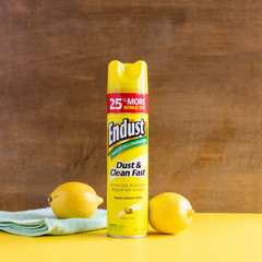 Endust Multi-Surface Dusting and Cleaning Spray, Lemon Zest, Aerosol, 12.5 oz.