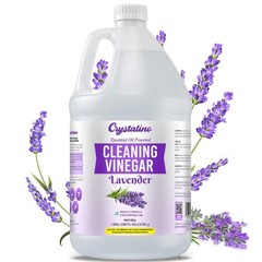 Crystalino Lavender Essential Oil Cleaning Vinegar for Home (1 Gallon) 6% Non…
