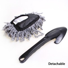 1Pc Car Dash Duster Brush Car Cleaning Home Kitchen C Super Soft Microfiber Gray