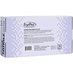 ForPro Disposable Nitrile Gloves, Chemical Medium (Pack of 100), Indigo