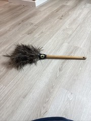 Feather Duster Cleaning Tool Ostrich Feathers Texas Feathers Vintage Wood