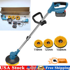 3 Heads Electric Spin Scrubber Cordless Bathtub Power Scrubber Rechargeable US